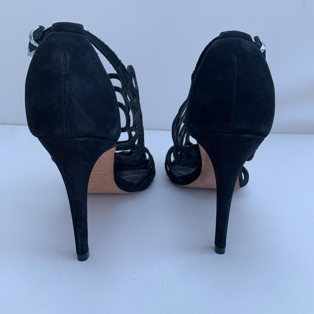 Klub Nico Black Lace Up Open Toe Sandals Womens Size 8 M - Picture 7 of 9